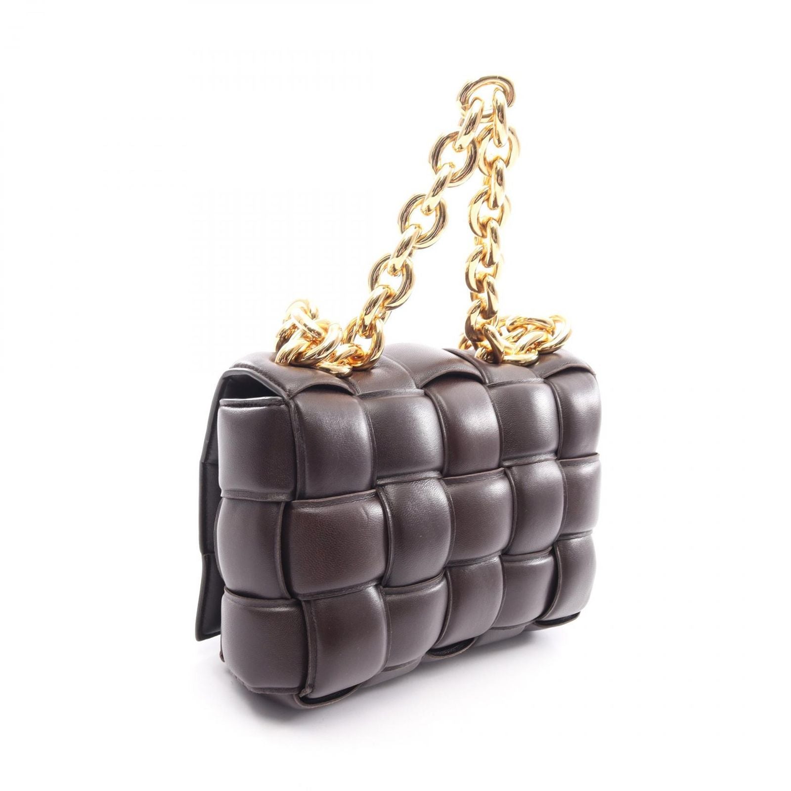 Bottega Veneta Shoulder Bag the Chain Cassette 2-Way Dark Brown Leather — view 2