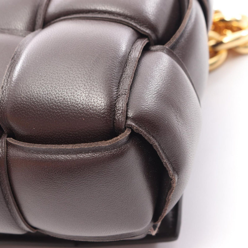 Bottega Veneta Shoulder Bag the Chain Cassette 2-Way Dark Brown Leather — view 7