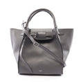 Celine Handbag Big Bag Small with Long Strap 2-Way Gray Leather