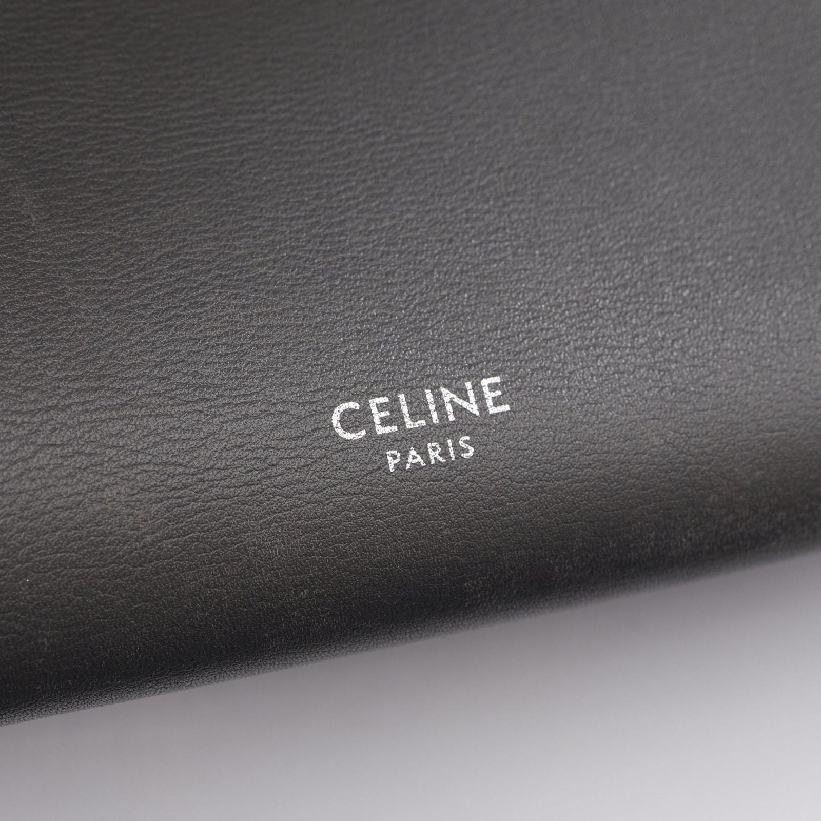 Celine Handbag Big Bag Small with Long Strap 2-Way Gray Leather — view 4