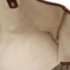 Gucci Tote GG Supreme Sherry Line Beige Brown Canvas Leather — view 7