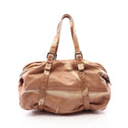 Bottega Veneta Boston Bag Intrecciato Beige Leather