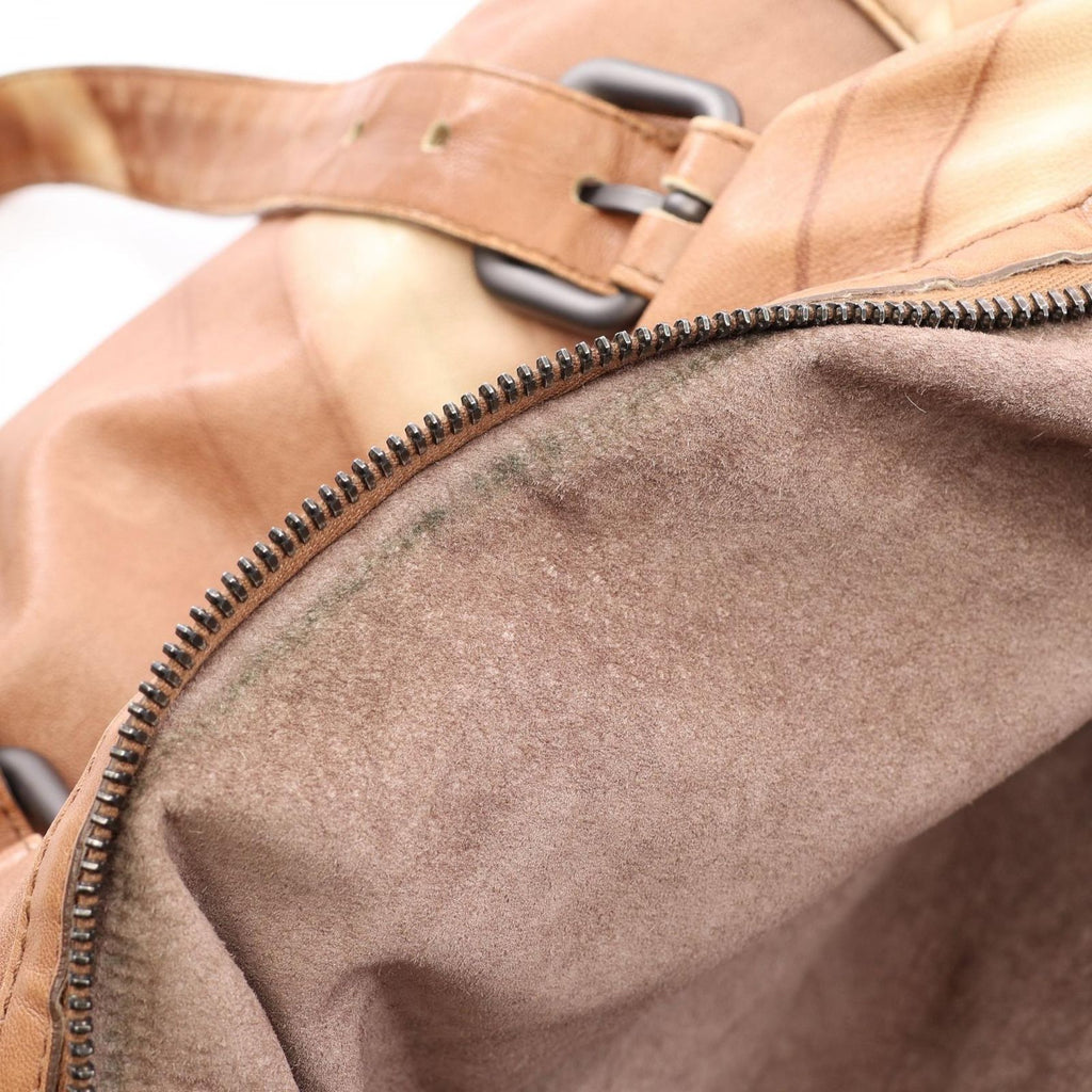 Bottega Veneta Boston Bag Intrecciato Beige Leather — view 7
