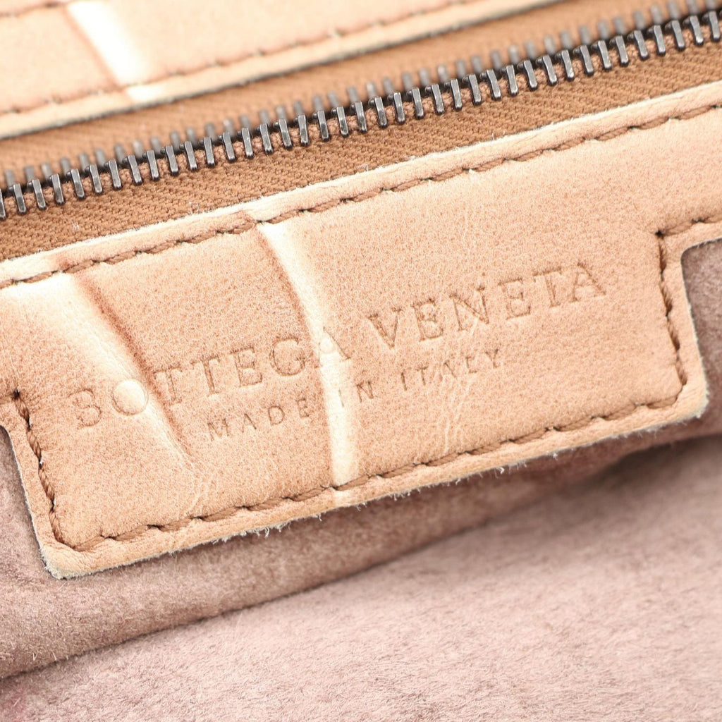 Bottega Veneta Boston Bag Intrecciato Beige Leather — view 4