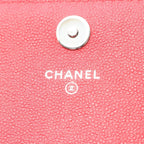 Chanel Shoulder Bag Blanc Stitch Chain Wallet Red Calf — view 4