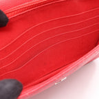 Chanel Shoulder Bag Blanc Stitch Chain Wallet Red Calf — view 8