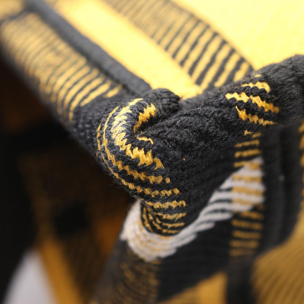 Dior Tote Book Small Check Pattern Yellow Black Canvas — view 6