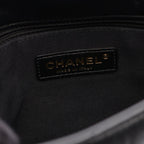 Chanel Shoulder Bag Quilted Black Leather Small Flap Chain — view 4
