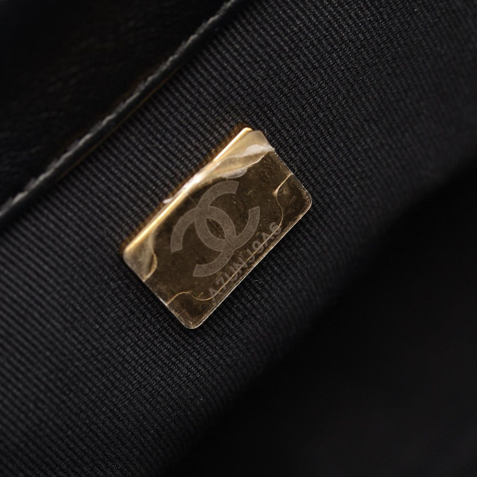 Chanel Shoulder Bag Quilted Black Leather Small Flap Chain — view 5
