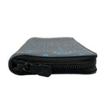 Louis Vuitton Wallet Monogram Shadow Zippy Vertical Blue Navy Ribbon Leather — view 8