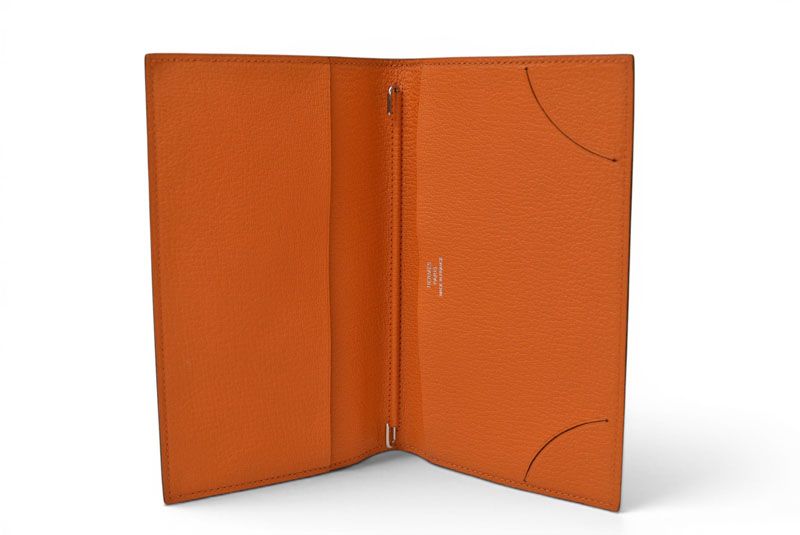 Hermes Agenda Notebook Cover Diary Chevre Orange — view 8
