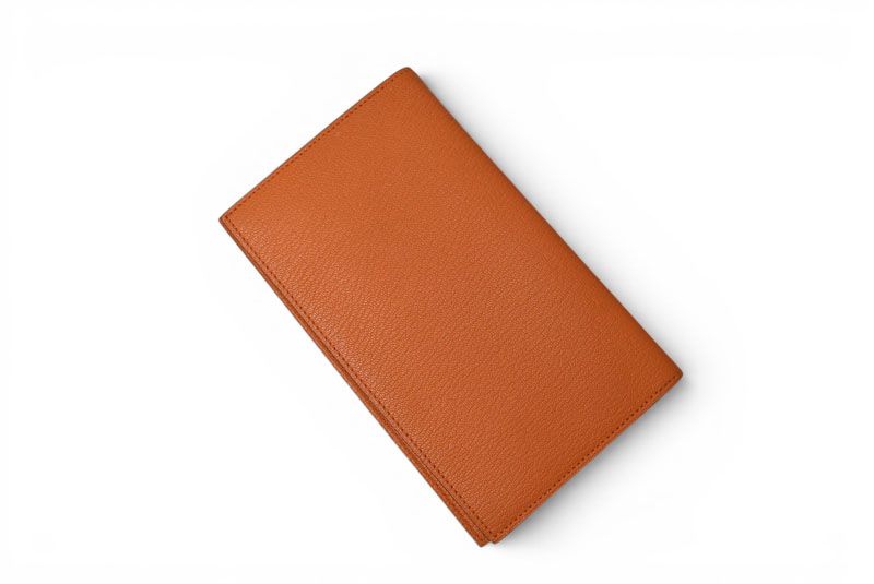 Hermes Agenda Notebook Cover Diary Chevre Orange — view 3