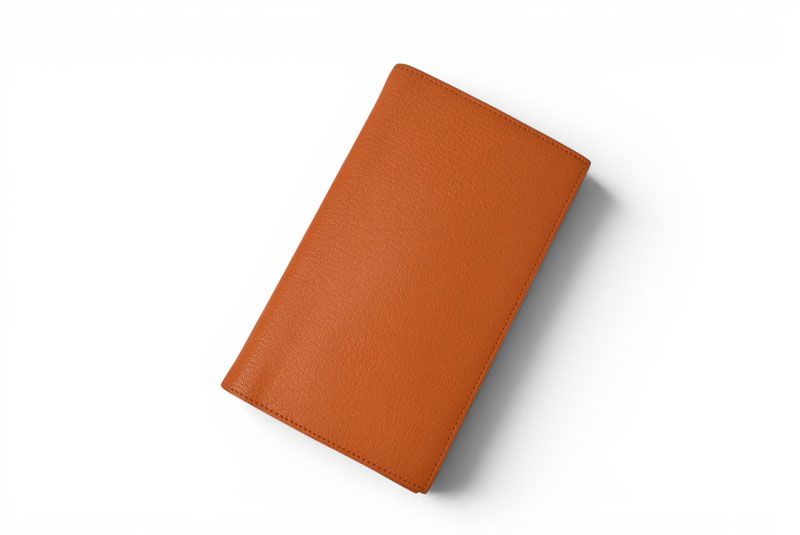 Hermes Agenda Notebook Cover Diary Chevre Orange — view 2