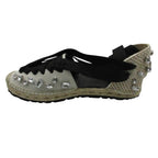 Loewe Sandals Espadrilles Bijou Ribbon Shoes Black — view 7