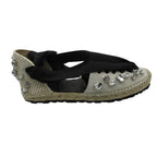 Loewe Sandals Espadrilles Bijou Ribbon Shoes Black — view 8