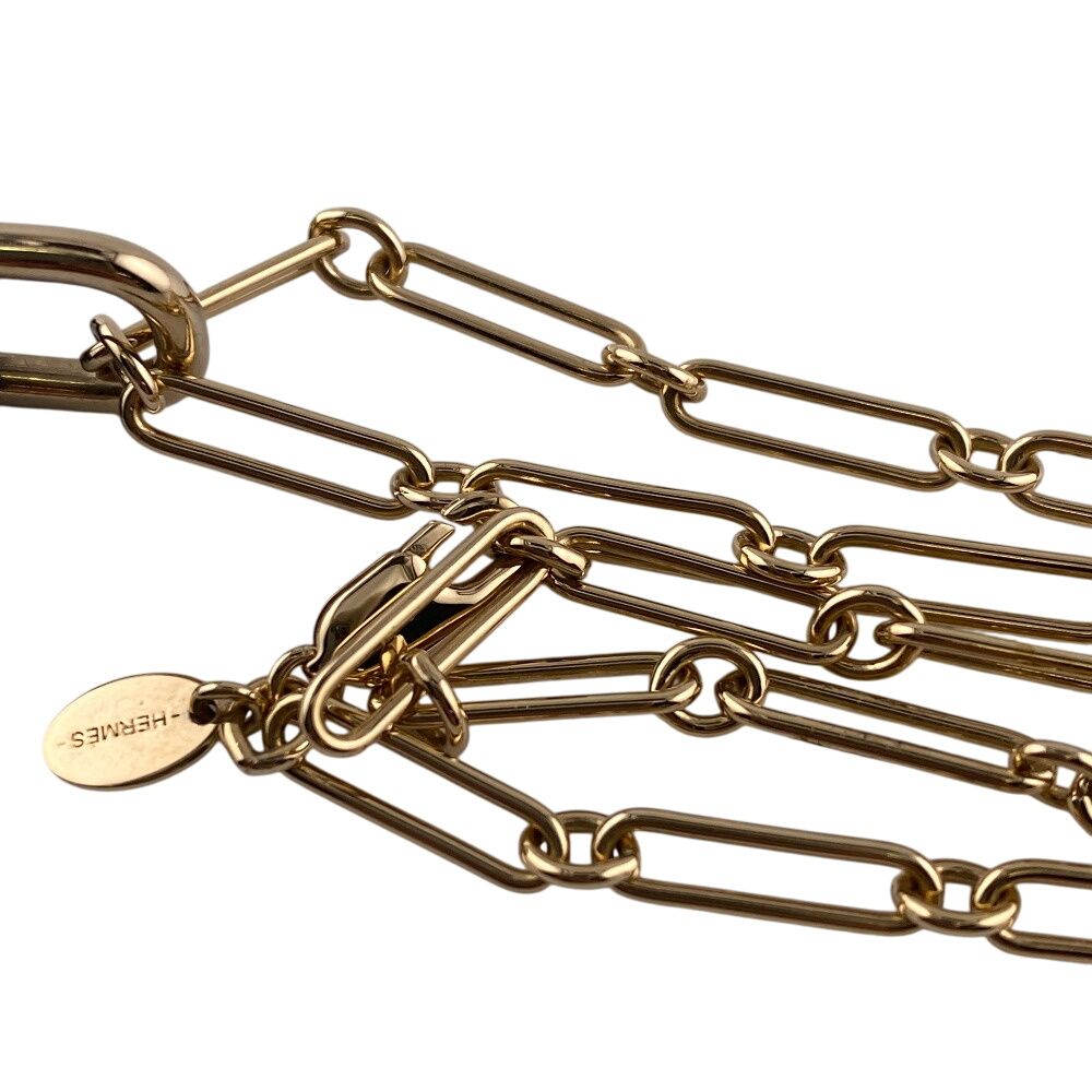 Hermes Cavalier Necklace Chain Brown — view 7