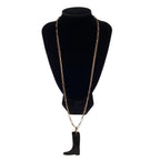 Hermes Cavalier Necklace Chain Brown — view 2