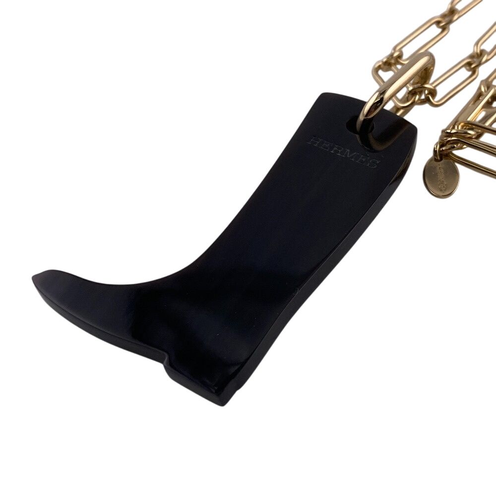 Hermes Cavalier Necklace Chain Brown — view 4