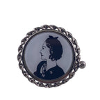 Chanel Mademoiselle CC Logo Ring Black