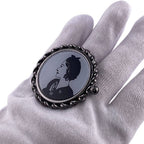 Chanel Mademoiselle CC Logo Ring Black — view 6