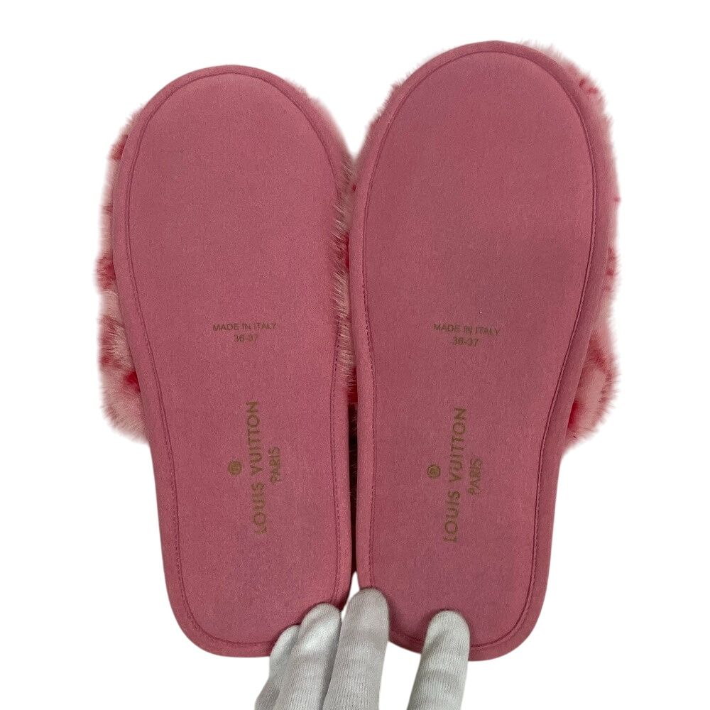Louis Vuitton LV Suit Line Mules Slippers Monogram Shoes Pink — view 7