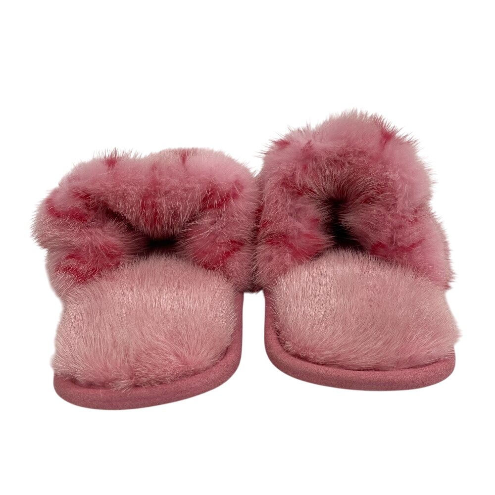 Louis Vuitton LV Suit Line Mules Slippers Monogram Shoes Pink — view 3