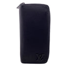 Louis Vuitton Wallet Zippy Vertical LV Aerogram Card Coin Purse Black