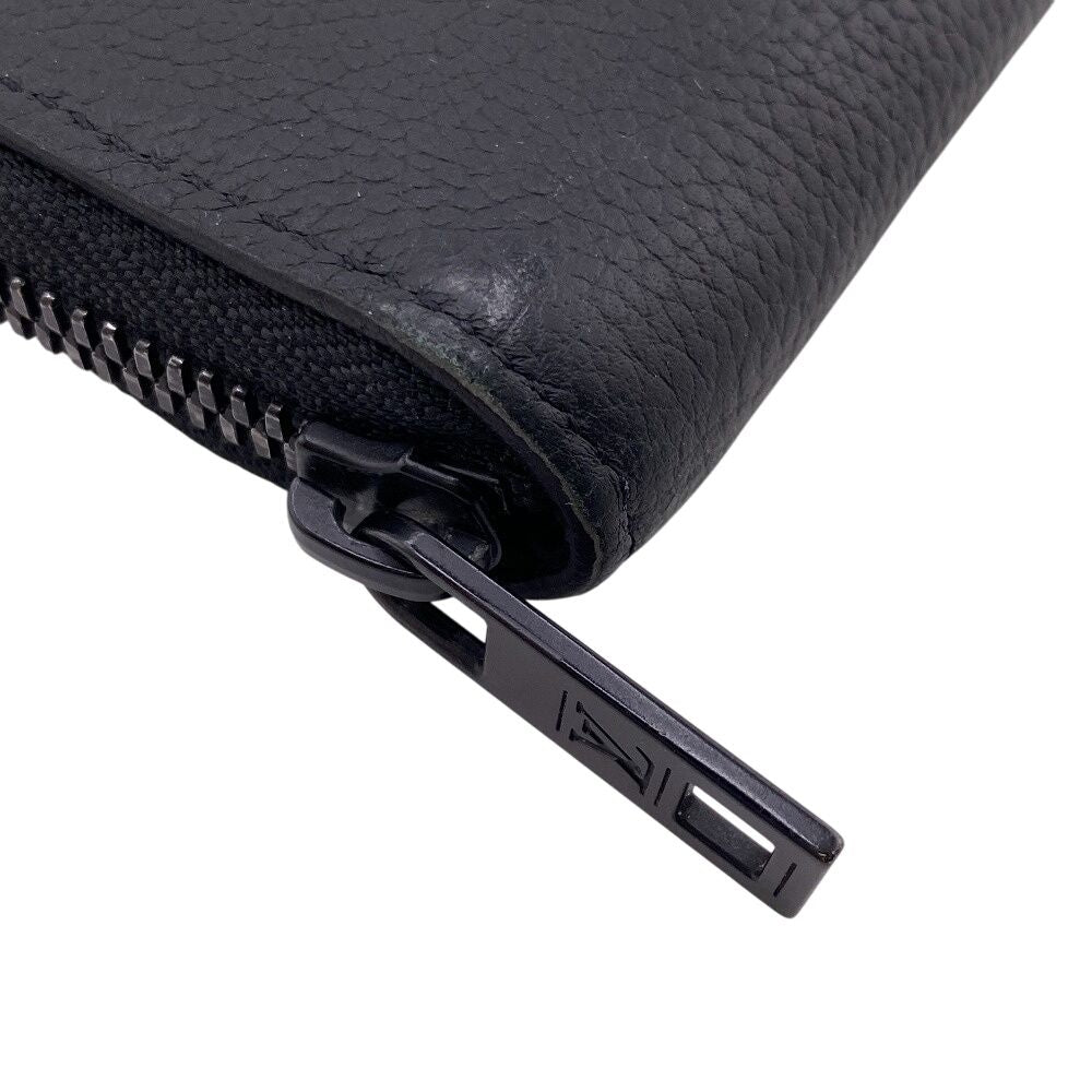 Louis Vuitton Wallet Zippy Vertical LV Aerogram Card Coin Purse Black — view 5