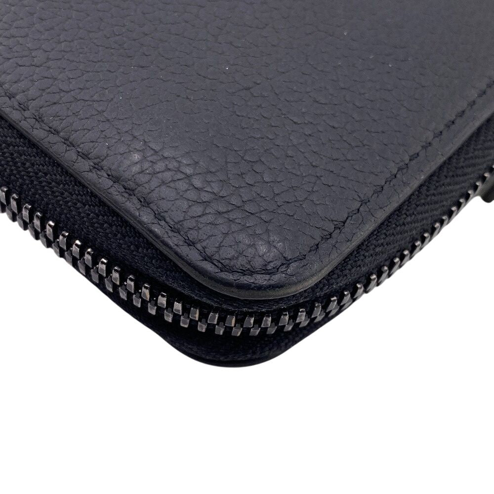 Louis Vuitton Wallet Zippy Vertical LV Aerogram Card Coin Purse Black — view 4