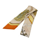 Hermes Scarf Twilly Grand Apara Beige Multicolor