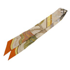 Hermes Scarf Twilly Grand Apara Beige Multicolor — view 2