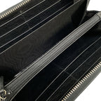 Gucci Wallet Interlocking Black Zip Around Leather — view 3