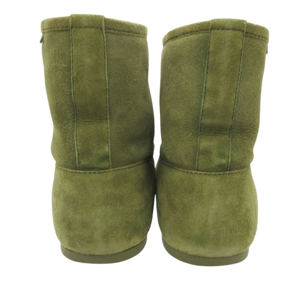 Loewe Boots Suede Short Lago Shoes Khaki Green — view 3