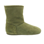 Loewe Boots Suede Short Lago Shoes Khaki Green — view 4