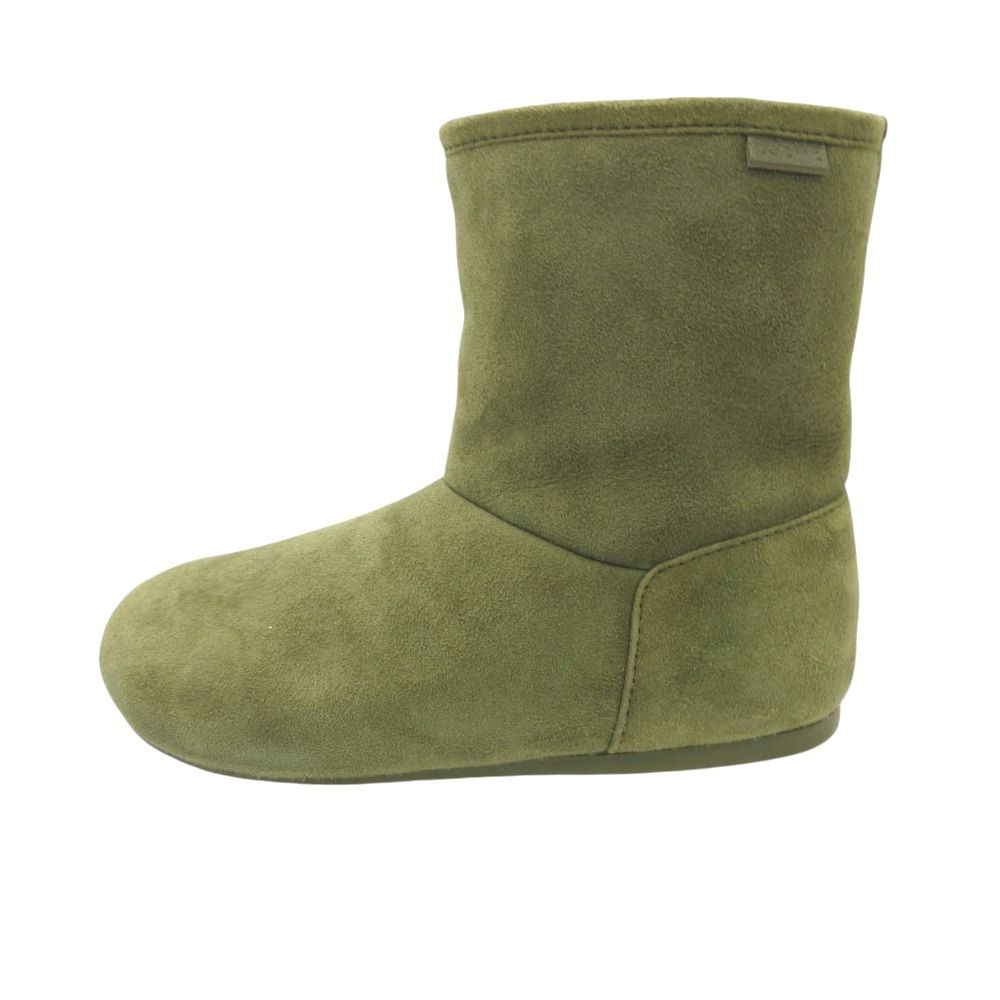 Loewe Boots Suede Short Lago Shoes Khaki Green