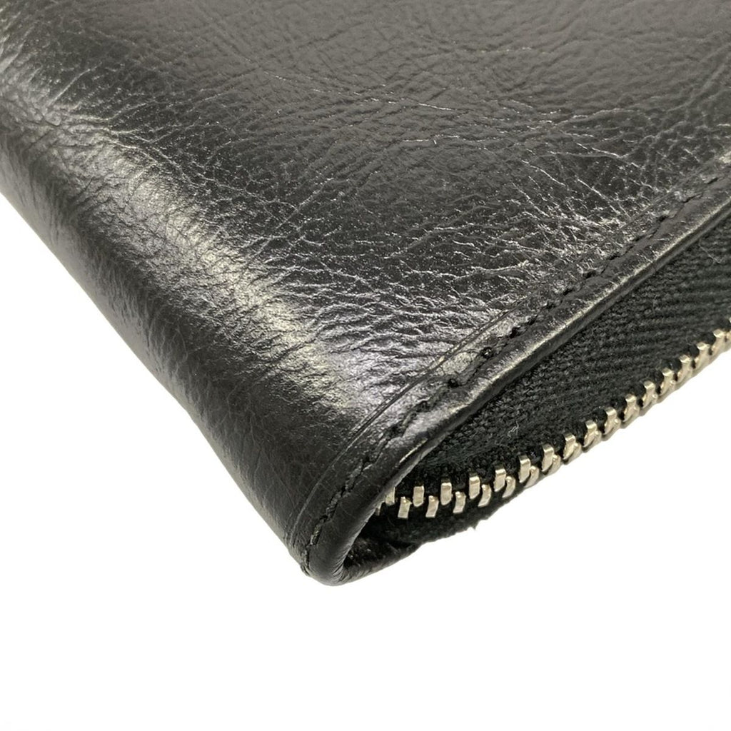 Gucci Wallet Interlocking Black Zip Around Leather — view 7