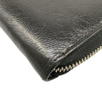 Gucci Wallet Interlocking Black Zip Around Leather — view 7