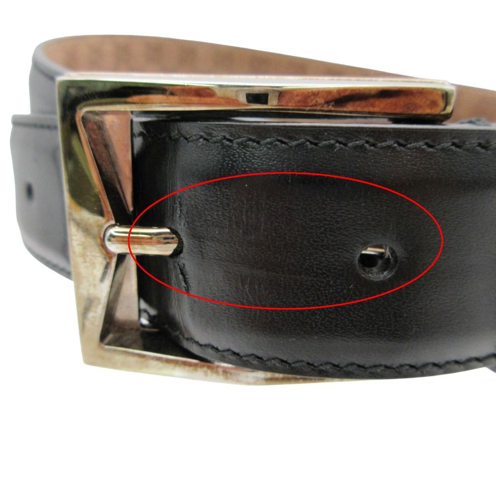 Gucci Belt Calfskin GG Pattern Lining Leather Brown — view 4