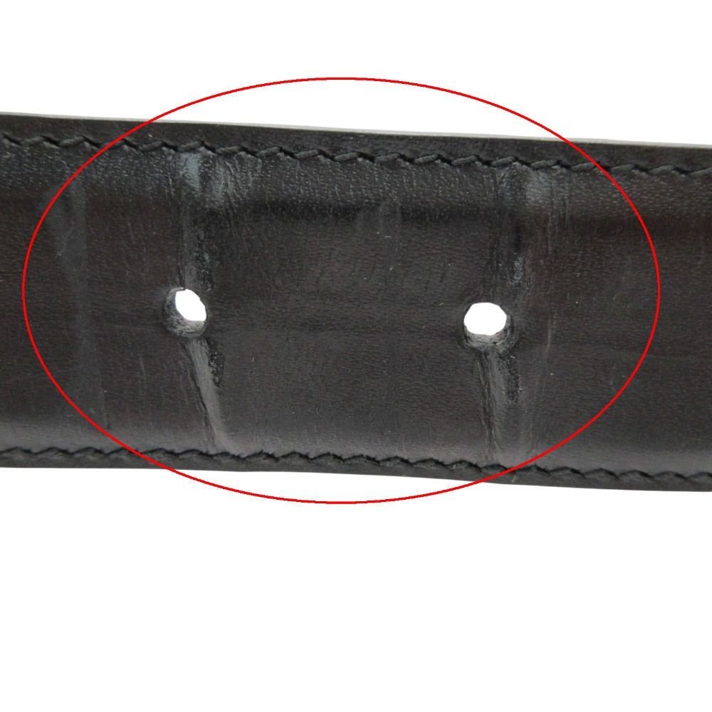 Gucci Belt Calfskin GG Pattern Lining Leather Brown — view 5