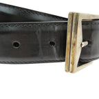 Gucci Belt Calfskin GG Pattern Lining Leather Brown — view 3