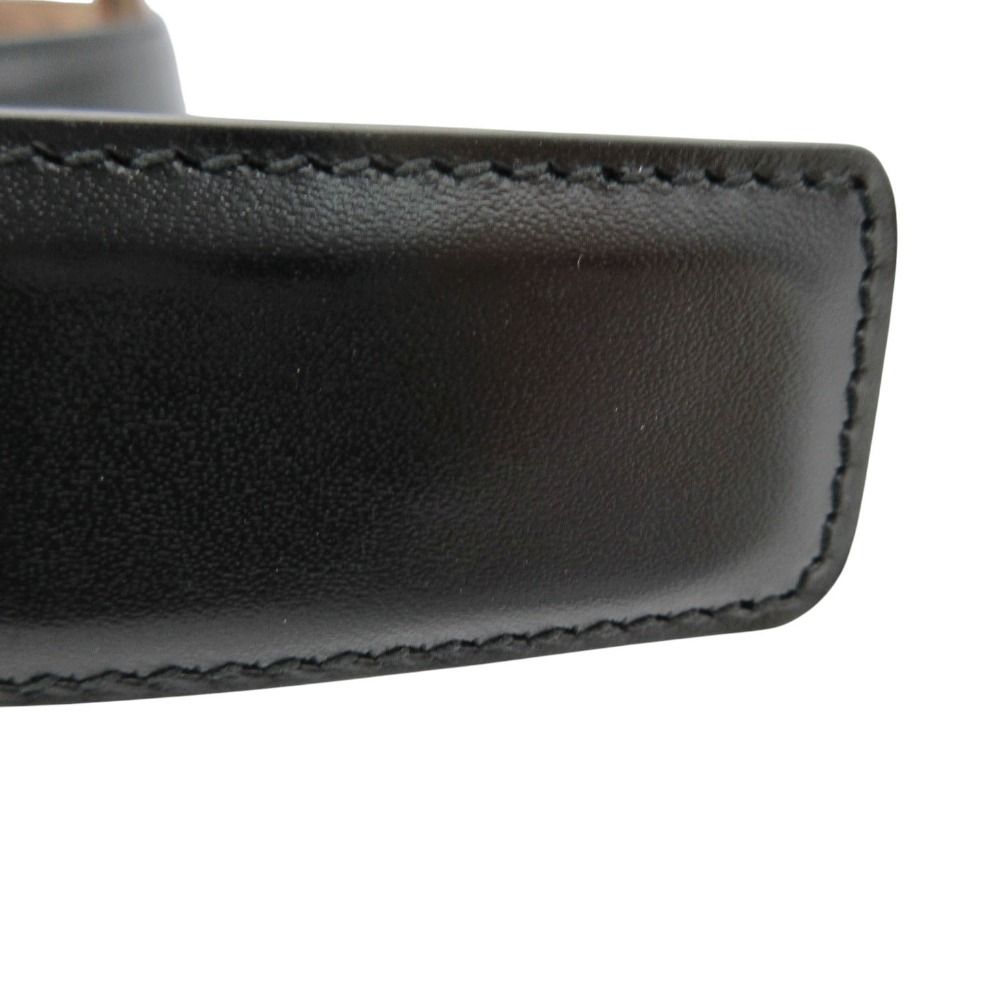 Gucci Belt Calfskin GG Pattern Lining Leather Brown — view 6