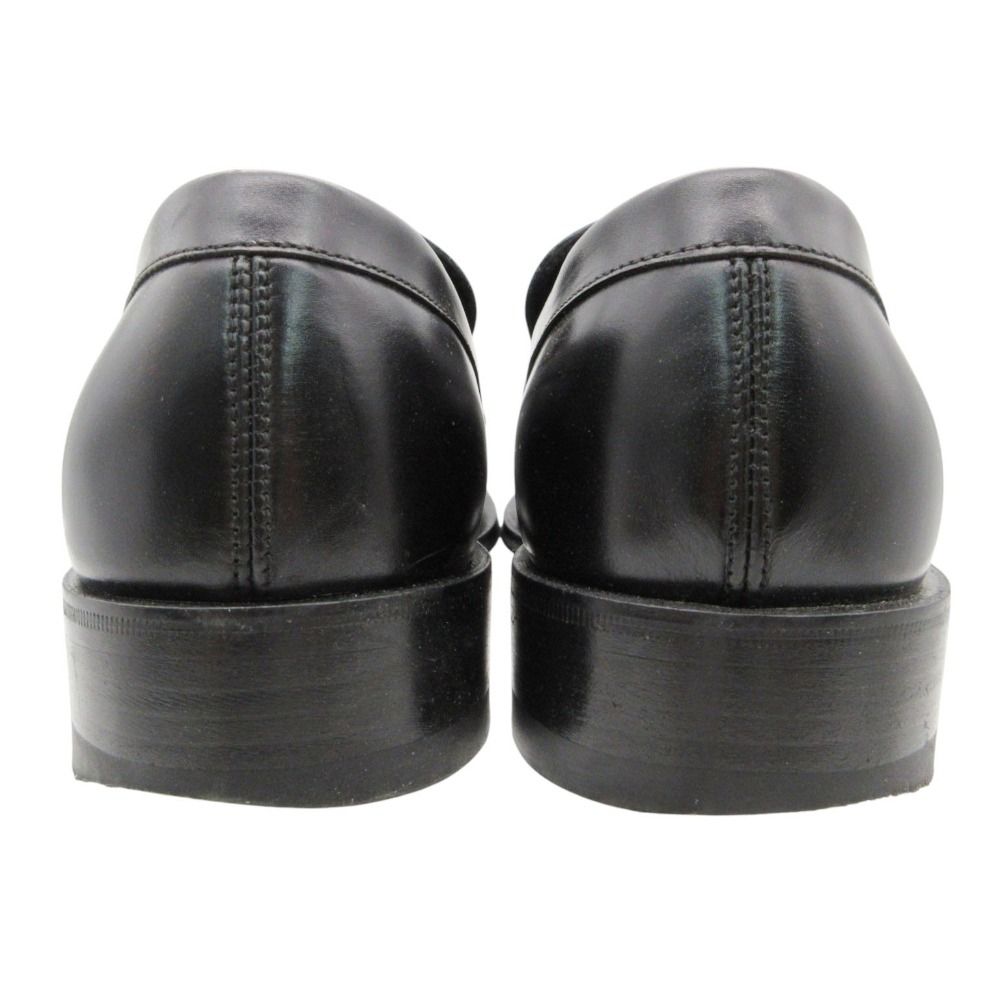 Gucci Dress Shoes Leather Horsebit Loafers Business Silver Black — view 5