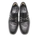 Gucci Dress Shoes Leather Horsebit Loafers Business Silver Black