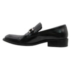 Gucci Dress Shoes Leather Horsebit Loafers Business Silver Black — view 4