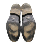Gucci Dress Shoes Leather Horsebit Loafers Business Silver Black — view 6