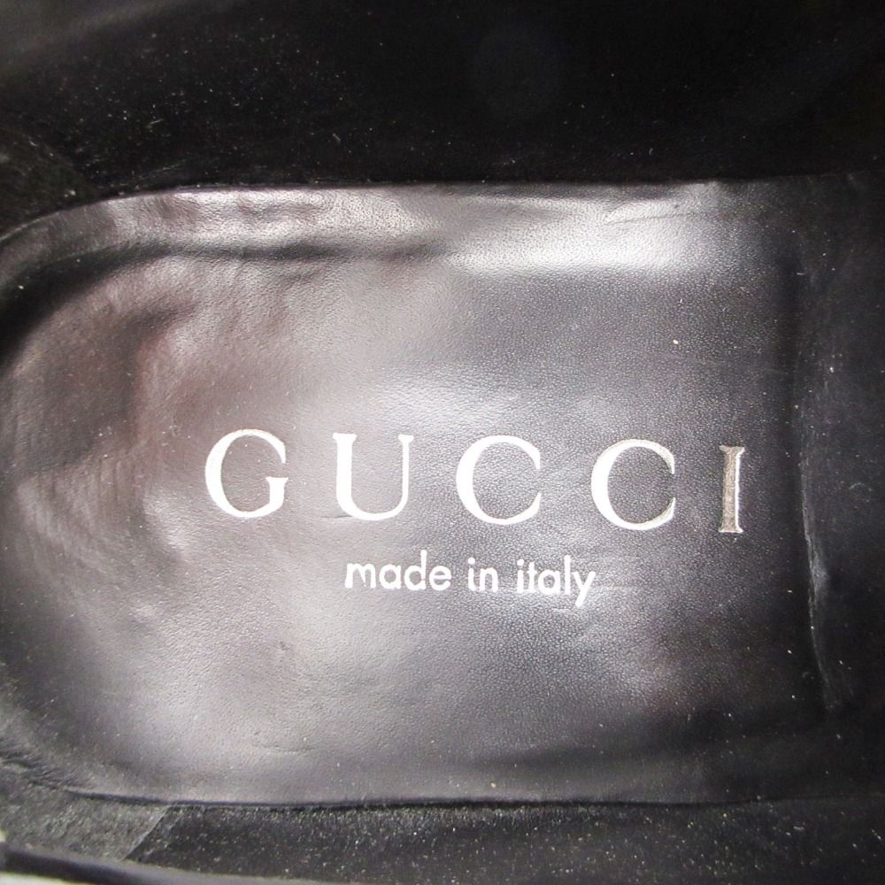 Gucci Dress Shoes Leather Horsebit Loafers Business Silver Black — view 7