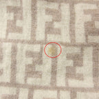 Fendi Scarf Zucca Pattern Wool Large Shawl 50 Beige — view 8