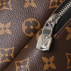 Louis Vuitton Zack Backpack Monogram Macassar Canvas Brown Silver — view 8