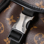 Louis Vuitton Zack Backpack Monogram Macassar Canvas Brown Silver — view 7