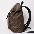 Louis Vuitton Zack Backpack Monogram Macassar Canvas Brown Silver — view 4